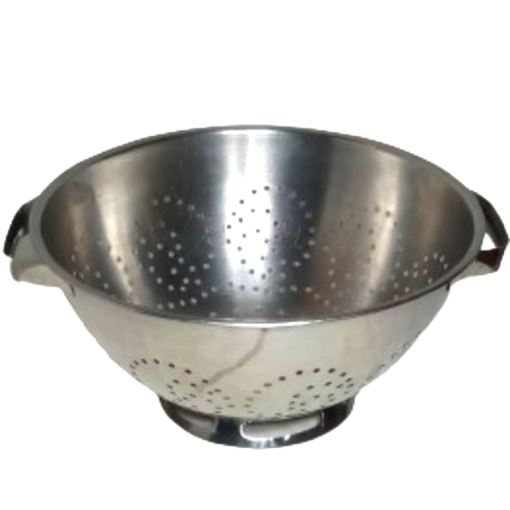Royal Dura Steel Metal Handled Footed 10" Strainer Colander
